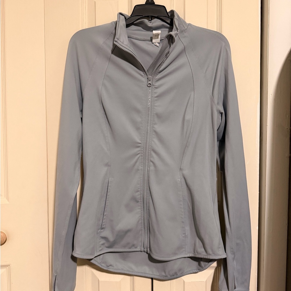 Yogalicious Women's Light Gray Utility Jacket